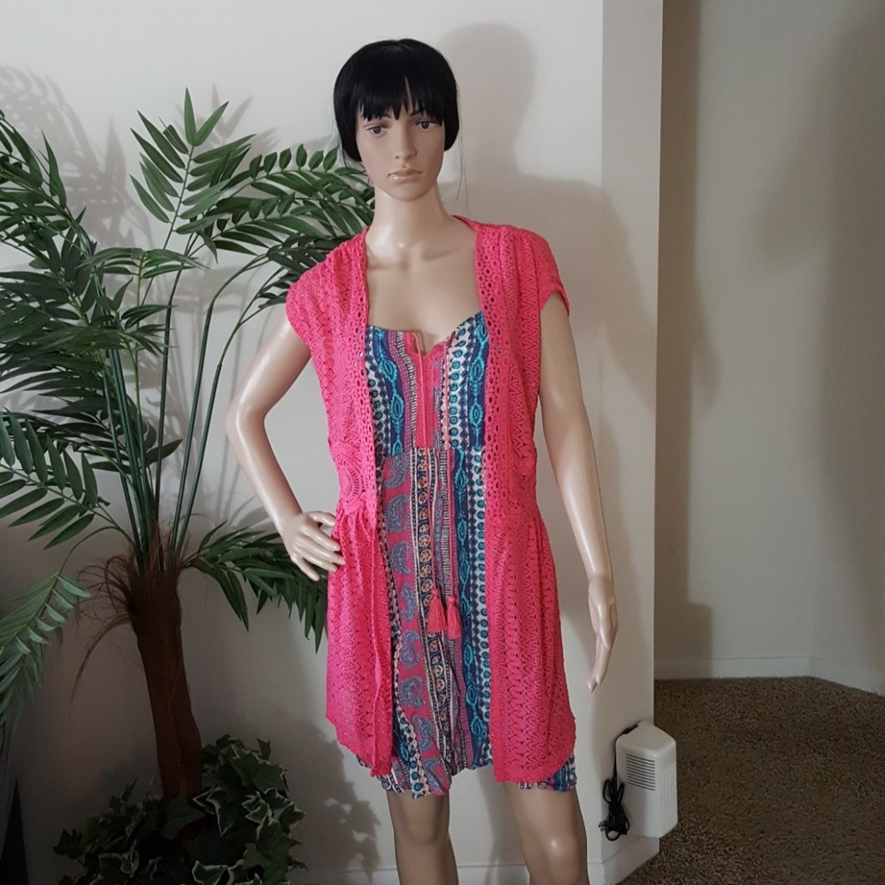 Boho Style Mini Dress & Shrug